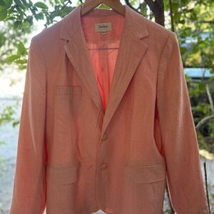 Neiman Marcus vintage pink silk blazer